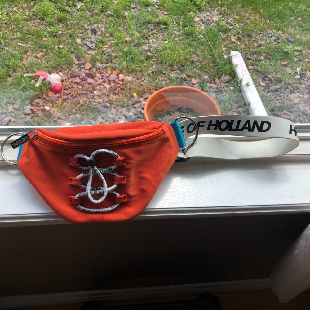 House of Holland Orange Belt Bag